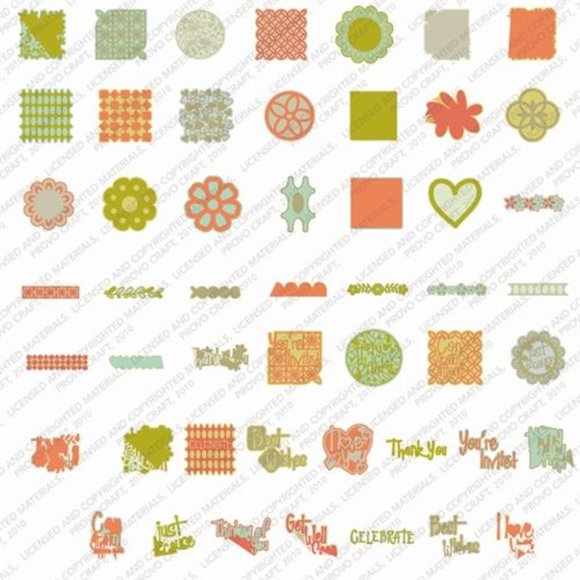 Cricut PAPER LACE shapes & font - Picture 2 of 12